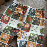 Patchwork Blooms Slim Leggings