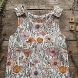 Poppy Field Footed Romper