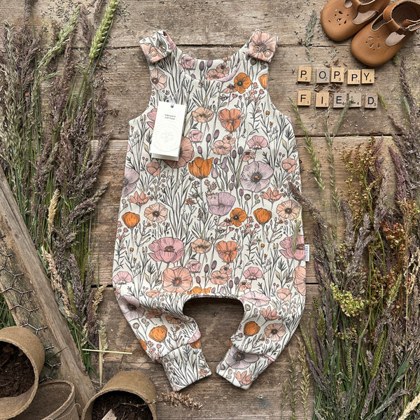 Poppy Field Long Romper