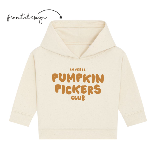 LoveBee Baby Hoodies + T-shirts | Pumpkin Pickers | Natural Raw