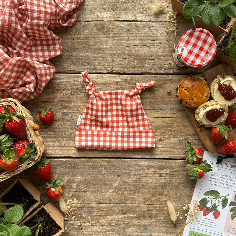 Red Gingham Knotted Hats | Ready To Post