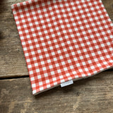 Red Gingham Printed Snood | Ready To Post