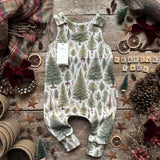 Ribbon Christmas Tree Long Romper | Ready To Post