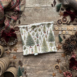 Ribbon Christmas Tree Printed Snood