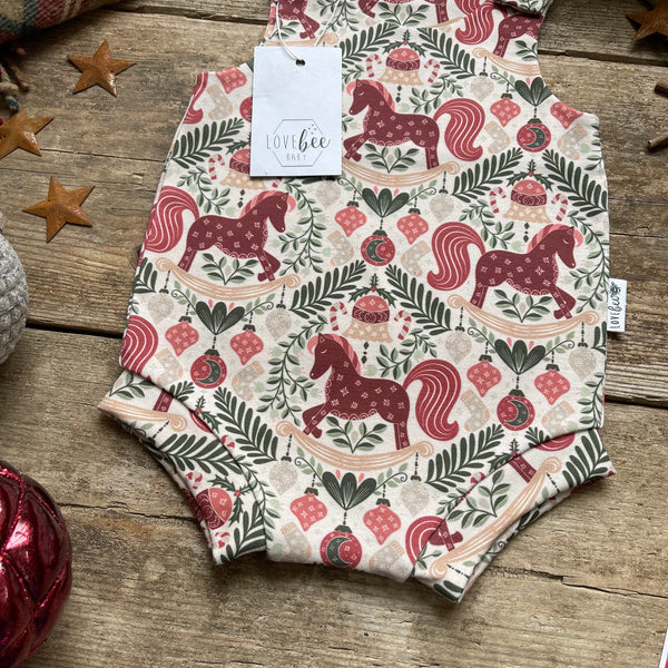 Rocking Horse Bloomer Romper | Ready To Post