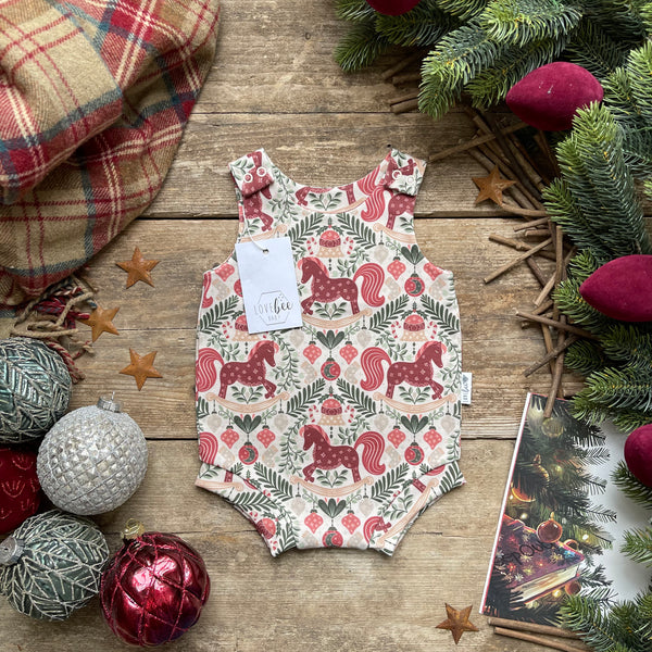 Rocking Horse Bloomer Romper | Ready To Post