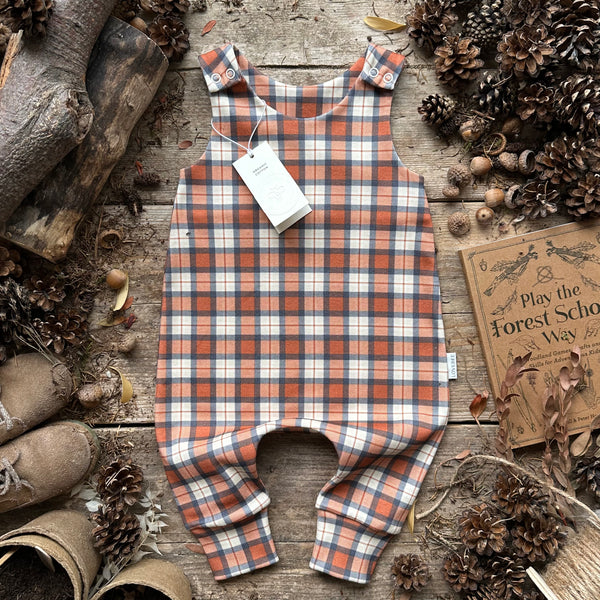 Rustic Plaid Long Romper