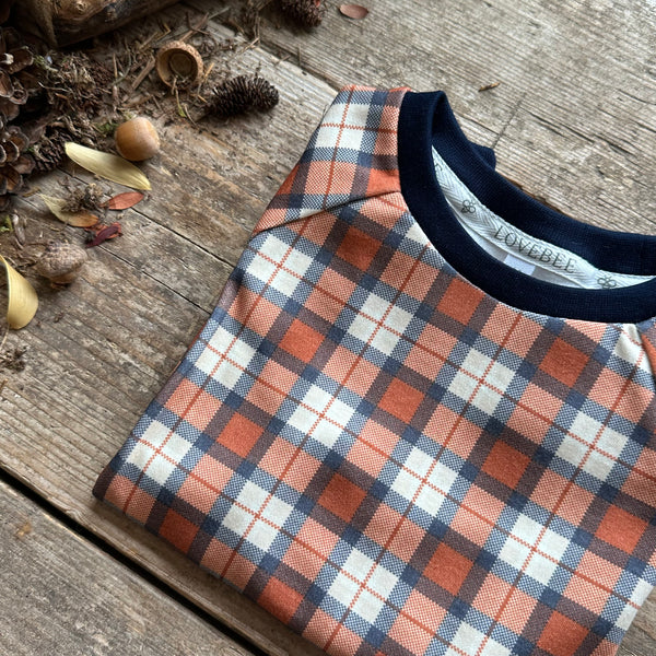 Rustic Plaid T-Shirt | Long Sleeve