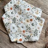 Sage Floral Dribble Bib