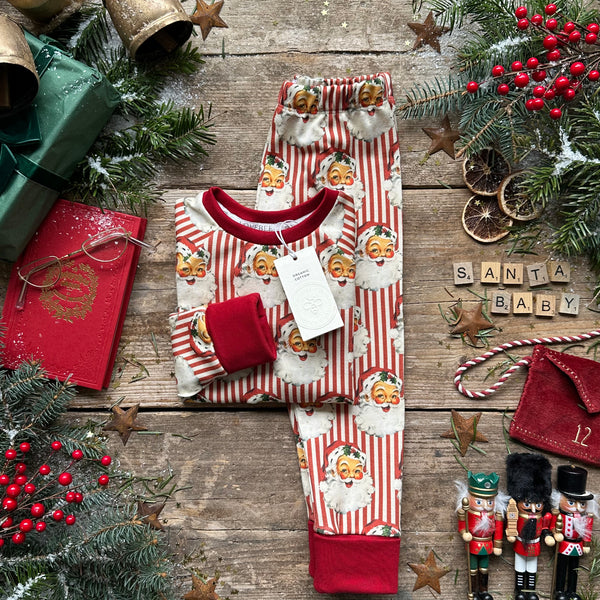 Santa Stripe BeeJamas | Cosy Long | Ready To Post