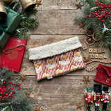 Santa Stripe Printed Snood