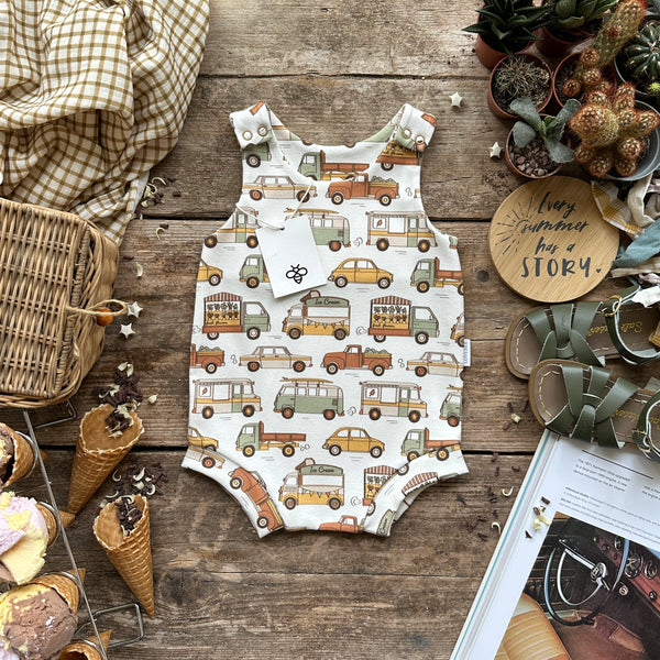 Summer Transport Bloomer Romper | Ready To Post