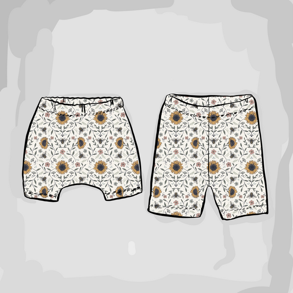 Sunflower Bee Shorts