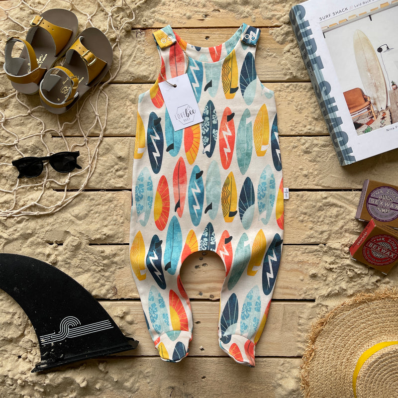 Surf Boards Footed Romper | Ready To Post