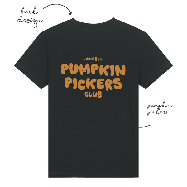 LoveBee Hoodies + T-shirts | Pumpkin Pickers | Black