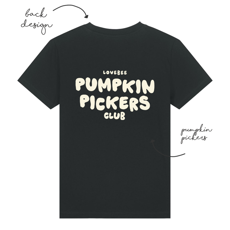 LoveBee Hoodies + T-shirts | Pumpkin Pickers | Black