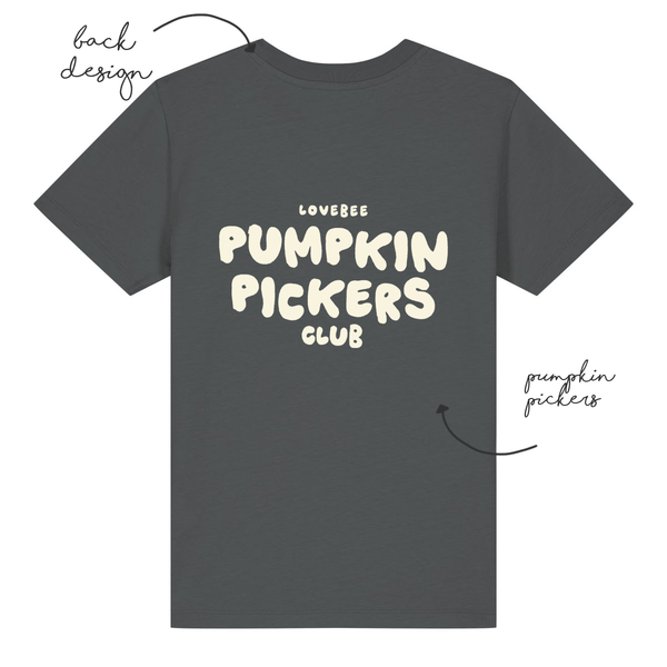 LoveBee Hoodies + T-shirt | Pumpkin Pickers | Dark Grey