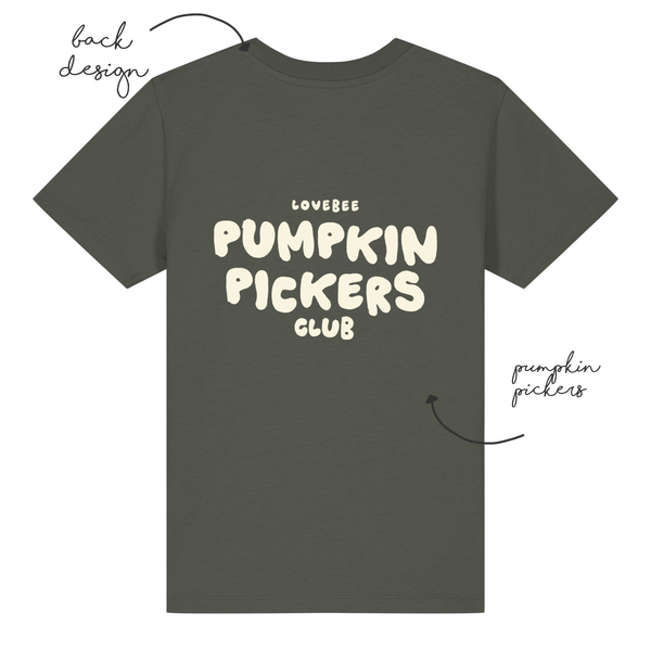 LoveBee Hoodies + T-shirts | Pumpkin Pickers | Forest Green