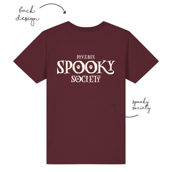 LoveBee Hoodie + T-shirts | Spooky Society | Burgundy