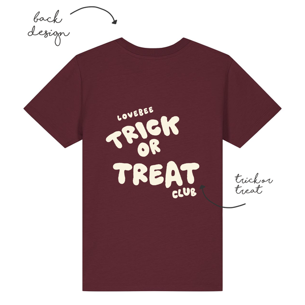 LoveBee Hoodie + T-shirts | Trick Or Treat | Burgundy