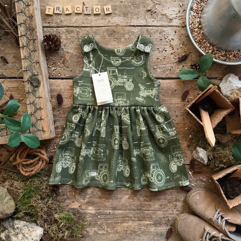 Tractor Blueprint Dress | Ready To Post