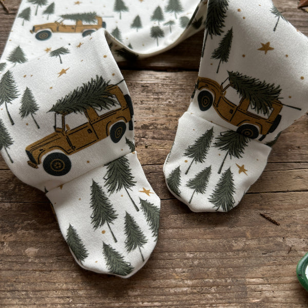 Tree Farm Truck Footed Romper | Ready To Post