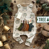 Truck And Wreath Long Romper | Ready To Post