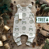 Truck And Wreath Long Romper | Ready To Post