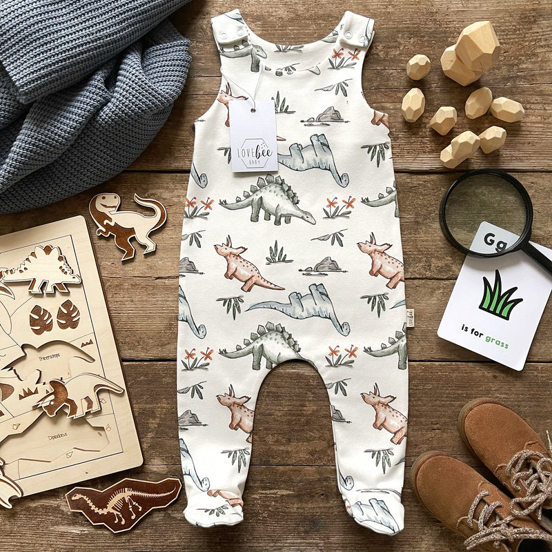 Rawrsome Footed Romper | Ready To Post