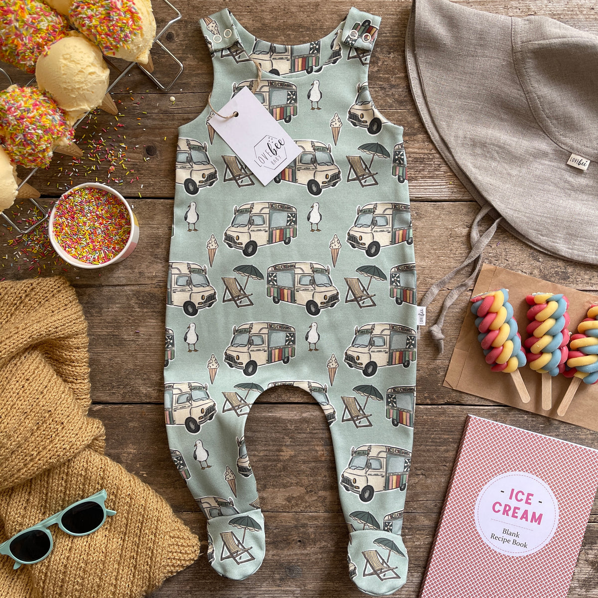 Ice cream romper baby best sale