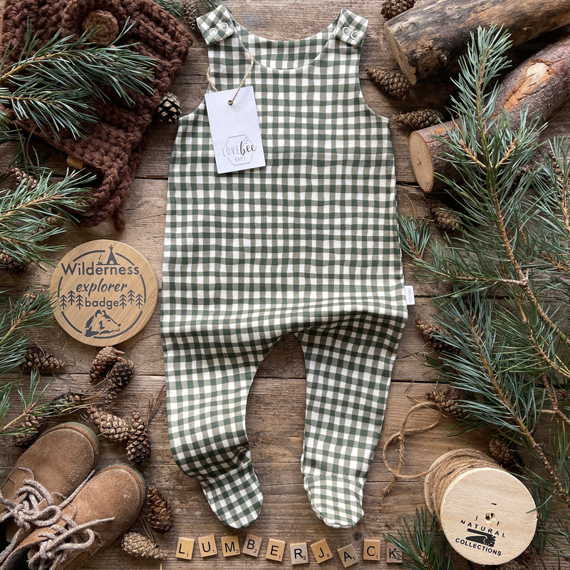 Lumberjack Footed Romper | Ready To Post